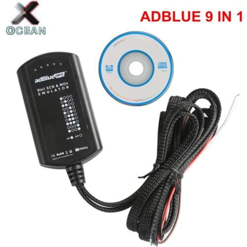 Adblue 8 in 1 Universal NOT NEED ANY SOFTWARE AdBlue9 in 1 Emulation Box for multi-brands trucks with Nox Sensor diagnostic tool