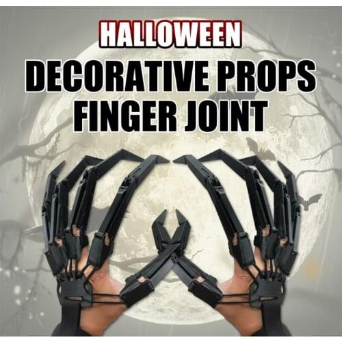 Halloween Ghost Claw Props Knuckle Ball for Halloween Claw Gloves Costume Party Wearable Articulated Fingers