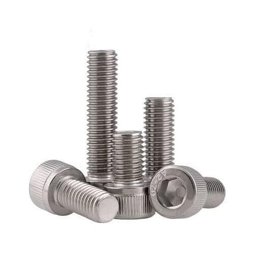 M8 series 10pcs Stainless steel hex socket screws M8*10/12/14/16/20-50 mm cylinder head bolt, cup head screws