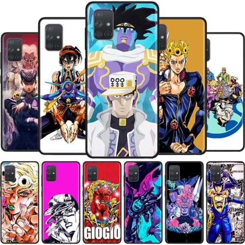Silicon Phone Case For Samsung Galaxy a12 a02s a51 a71 a42 5g a91 a72 Soft TPU Cover JOJO 39 s Bizarre Adventure Japanese Anime
