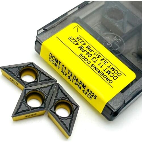 Carbide insert DCMT11T304 DCMT11T308 PM 4225 high quality internal turning tool lathe tool DCMT 11T304 turning insert carbide