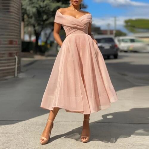 Summer New Fashion Women A-Line Wedding Party Dress Sexy Off Shoulder Solid Long Dress Elegant Chic Wrap V Neck Ruffle Dresses