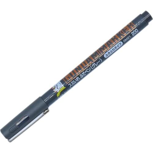 1pc x GSI Creos Mr.Hobby GM21 Gundam Marker Sumiire (Brush) Gray