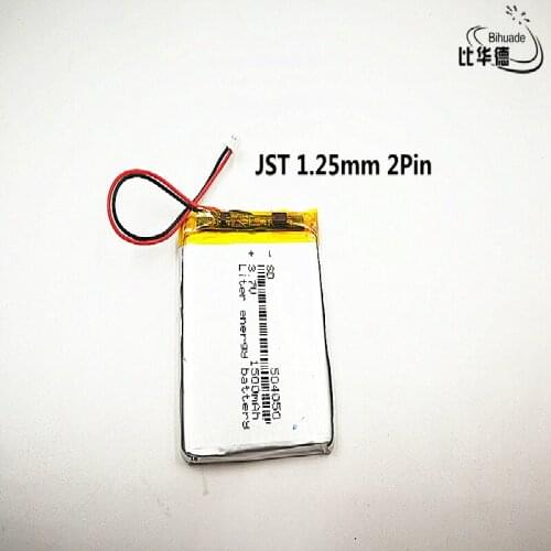 10pcs/lot Polymer lithium Lipo battery 3.7V 1500mah 504050 JST 1.25mm customized CE FCC ROHS MSDS quality certification