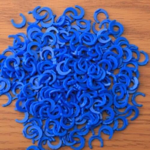 100pcs/bag Water purifier 2 points quick connector pipe card snap plug blue snap ring buckle Nozzle diameter 6.5mm