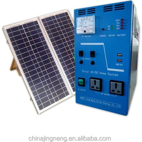 AC 300w Solar Power System For Home Use solar power generator 100w Panel,55ah Batteries 12v/20a charge controller