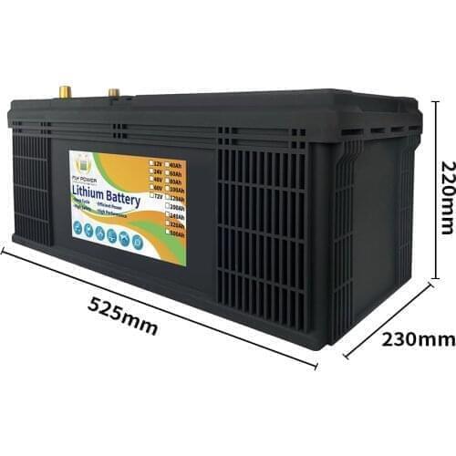 60V 60Ah LiFePO4 Storage Battery Power For RV Campers Golf Cart Energy Supply Built-in BMS Rechargeable Deep Cycles Lithium Iron