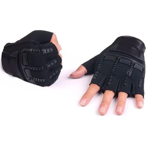 Children Tactical Half Finger Gloves Anti-Skid Gloves for Outdoor Sports WHShopping