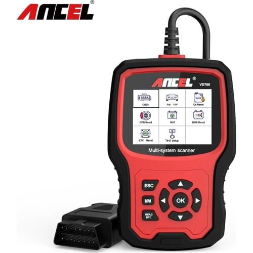 Ancel VD700 ODB2 Diagnosis Tool Automotive Engine Analyzer OBD 2 Full System TPA EPB Oil Service Reset Auto Diagnostic Scannner