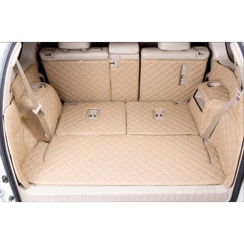 Car Travel ) Good! Special trunk mats for New Toyota Land Cruiser Prado 150 7seats waterproof boot carpets for Prado