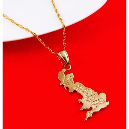 United Kingdom Map Pendant Jewelry British Gold Color UK Great Britain Northern Ireland Jewelry