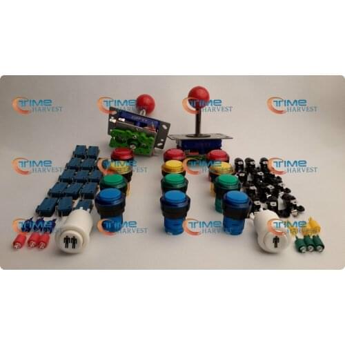 Arcade parts Bundle kits control panel package with illuminate button,LED,player start buttons, joystick,microswitch for cabinet