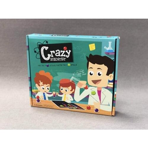 Crazy Scientist Test Tube Card Concentration Training Educational leaening Toys gift for children kids party Board game