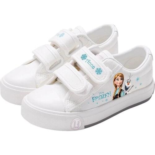 Disney childrens cartoon frozen Elsa princess girl casual shoes non-slip soft-soled sneakers student running canvas shoes 1 ord