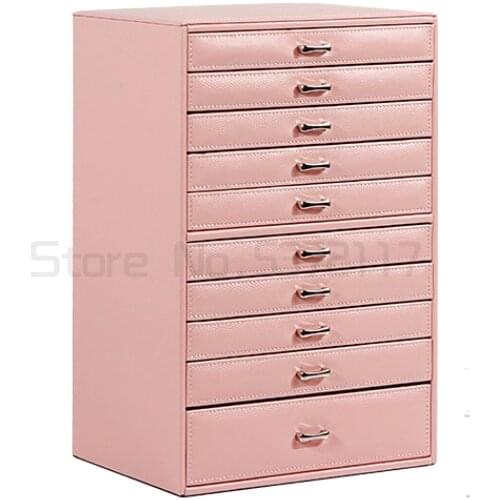 Large capacity multi-layer jewelry box multi-function Korean European hand jewelry storage box jewelry box free combination