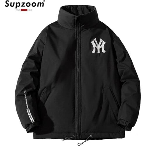 2020 New Arrival Brand Clothing Casual Zipper Top Fashion Male And Female Students Collar Winter Warm Cotton Coat Down Jacket