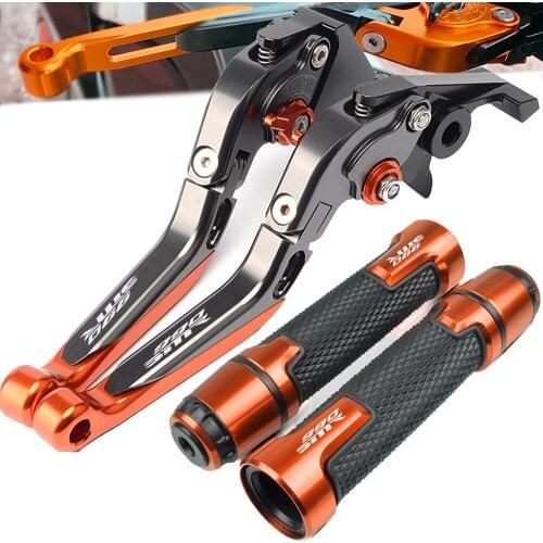 Motorcycle CNC Adjustable Folding Brake Clutch Lever Handle Grips Handlebars For 990 SMR 990SMR 2009 2010 2011 2012 2013