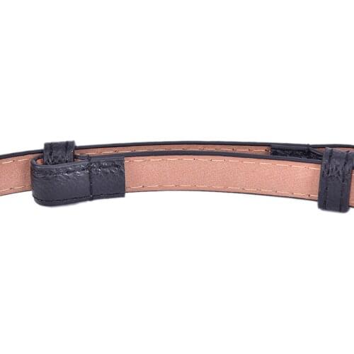 Female Thin Belts Women Metal Plate Belts Ladies Buckle Belt Faux Leather Dress Waistband