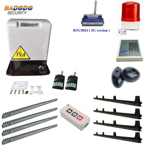 Waterproof AC220V 1500KG force 750W power Automatic electric Sliding gate opener operator with 4m metal or nylon racks