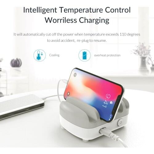ORICO 5 Port USB Charger Station Dock with Phone Tablet Holder 40W 5V2.4A*5 Desktop USB Charger for iphone Xiaomi Samsung Tablet