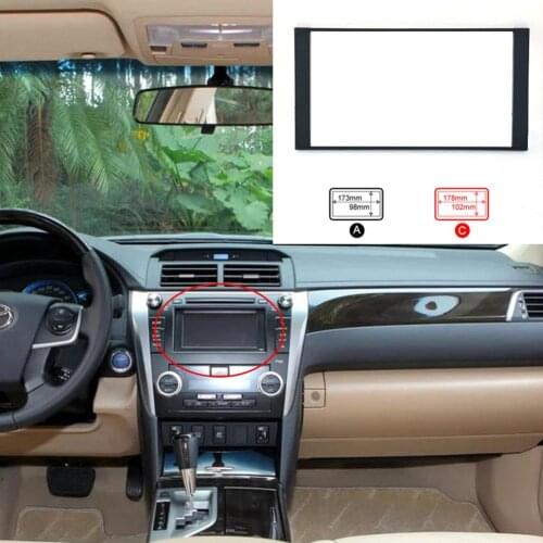 1 Pcs Plastics Car Refitting DVD Frame Panel Dash Kit for Toyota Camry Etc Black Interior Parts