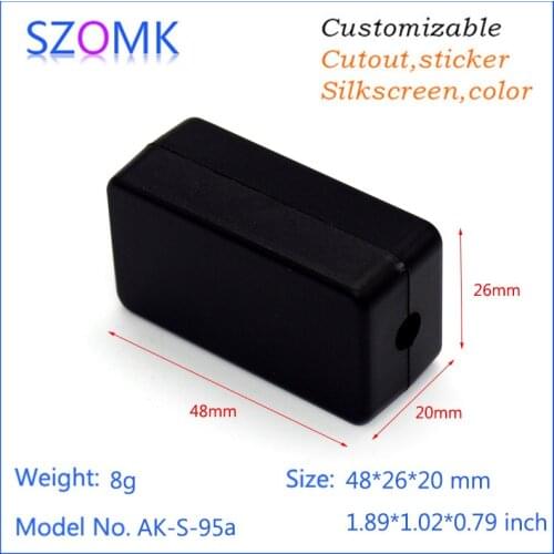 2 pcs, 48*26*20mm diy abs plastic enclosure outlet box plastic box for electronic project GPS tracker szomk plastic box