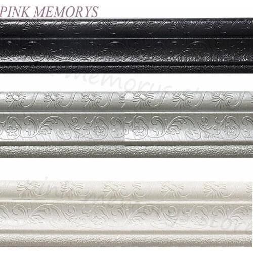 3d Frise Murale Adhesif Border Papel Pared Wall Border Border Tapeta 3 D Kitchen Accessories Skirting Wallpaper Tape Wallpaper