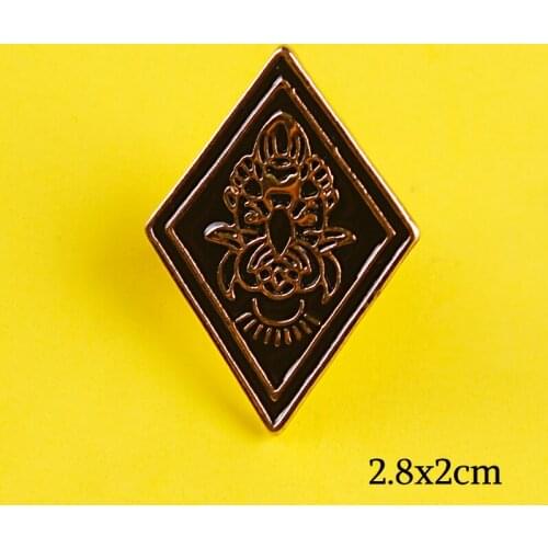 Black Dark Humor Skull Brooches Badges Backpack Denim Shirt Lapel Pins Punk Hip Hop Gift badges on a Jean Jacket Accessories