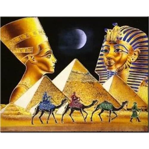 Egypt Queen 5d diy diamond Moasic diamond painting full Round square rhinestone puzzle Pyramid Camel cross stitch Mosaic Art S94