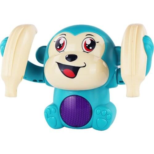 Baby Toys Electric Tumbling Monkey Light Music Puzzle Sound Tipping Monkey Kids Toys Early Educational Toys For Children Gifts