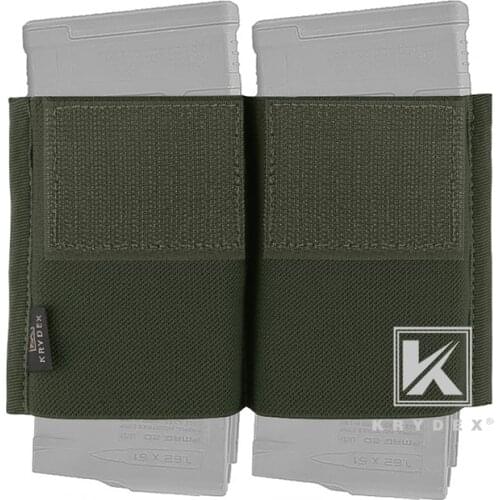 KRYDEX 7.62 HK Elastic Built-in Double Magazine Holder 7.75*4" Spiritus Style Mag Insert For Micro Fight MK3 MK4 Chest Rig RG