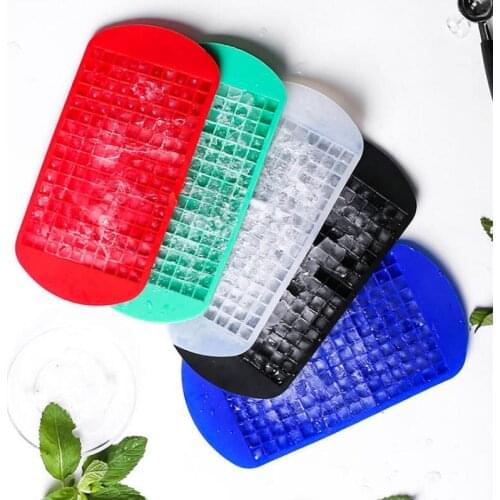 Kitchen Bar Party Supplies 160 Ice Tray Ice Cubes Frozen Mini Cube Silicone Mold Maker Pudding Tool LX8113