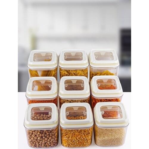 Storage Set 9 Piece White kitchen mother spice set salt and pepper shaker tableware wooden bamboo