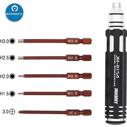 JM-8154 S2 Alloy Steel Super Fine Precision Screwdriver Set for UAV Drones Model Planes Motherboard Repair Electronics Tool Kit