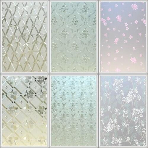 60x500cm Window Door Privacy Glass Sticker PVC Frosted film balcony bathroom kitchen living room bedroom sliding door sunscreen