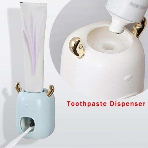 Plastic Toothpaste Dispenser Wall Mount For Home Toothpaste Squeezer Bathroom Accessories Dropshipping Punch-Free Save Space 1pc