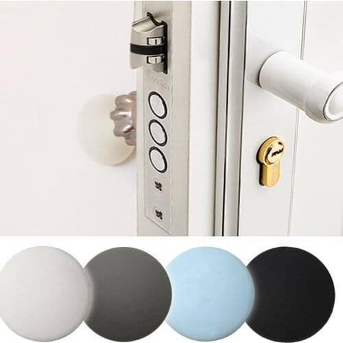 Rubber Home Door Doorknob Back Wall Protector Savior Crash Pad Soft Rubber Pad To Protect The Wall Self Adhesive Door Stopper