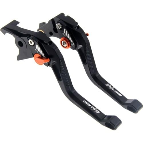 RiderJacky 3D Rhombus Hollow Adjustable NINJA650R Motorcycle Brake Clutch Levers For Kawasaki NINJA 650R/ER-6F/ER-6N 2009-2016