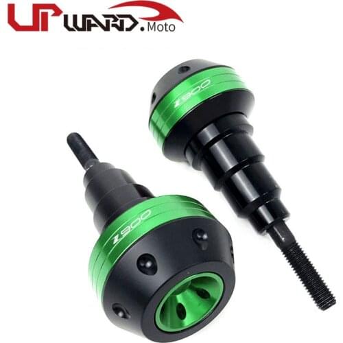 With logo For KAWASAKI Z650 Z900 Z900RS Z1000 2015-2019 Motorcycle Falling Protection Frame Slider Fairing Guard Crash Protector