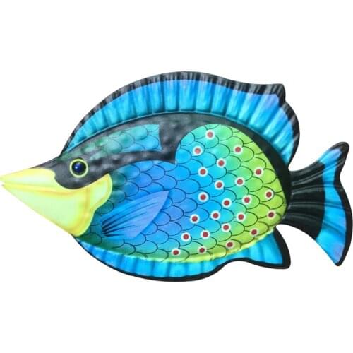 Garden Crafts Iron Fish Metal Ornaments Decoration Gardening 17.5*30*1CM Office Multifunction Porch Home Balcony Amazon Outdoor