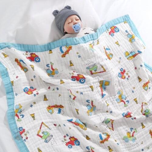 Six-Layer Gauze Cotton Baby Receiving Blanket Baby Quilt Bags Quilt Spring And Autumn Summer Babys Newborn Cover Blanket