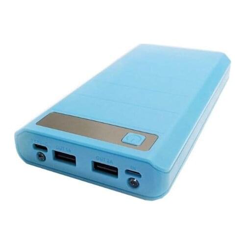 Type C Input 2 USB 8x 18650 Battery DIY Holder LED Display Power Bank Case Box