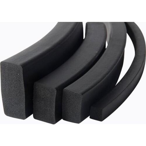 EPDM Rubber Foam Sponge Bar Seal Strip Flat 2 3 5 8 10 15 20 25 30 x 8 10 15 20 25 30 35 40 45 50mm 1 Meter Black