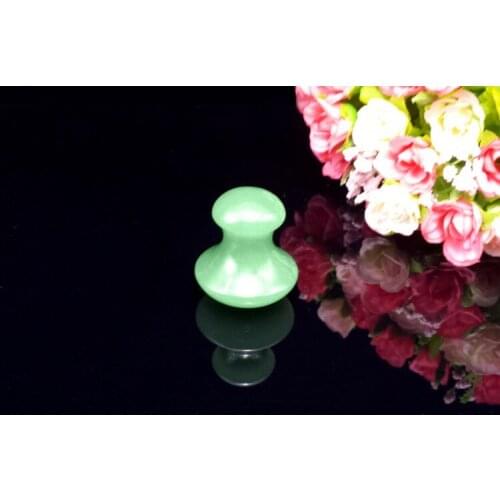 High quality small green jade mushroom massage stone for health care with free shipping beautiful gift for parents/girlfriend