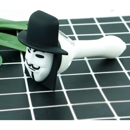 Creative Smoke Tobacca Pipe 1pcs Silicone Smoking Pipe with Glass Bowl Unbreakable Hand Pipes for Smoking Accessories