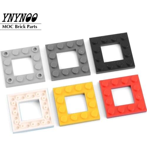 10Pcs/lot Plates Special Brick 64799 Special 4 x 4 with 2 x 2 Cutout MOC Building Blocks Bricks DIY Parts Toys Gifts