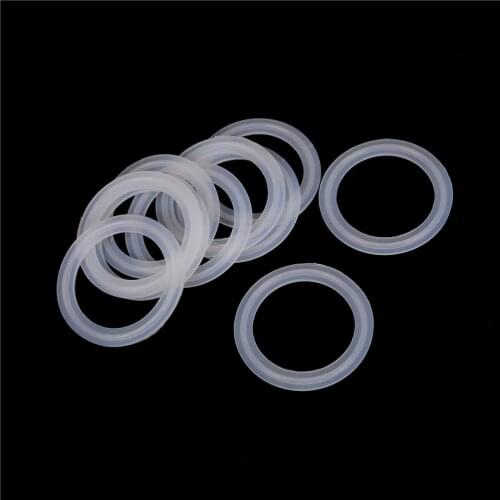 10pcs Silicone Sealing Strip Gasket Ring Washer Fit 51mm Pipe x 64mm O/D Sanitary 2" Tri Clamp Ferrule For Homebrew Dairy
