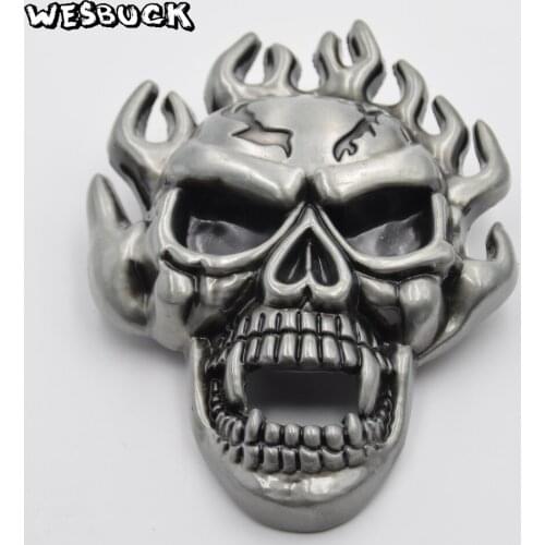 WesBuck Brand 3D Skull Belt Buckle