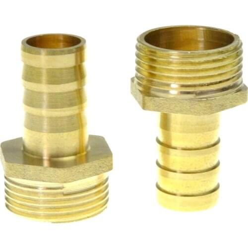 8mm 10mm Male M8*1 Brass Barbed Fitting Coupler Connector