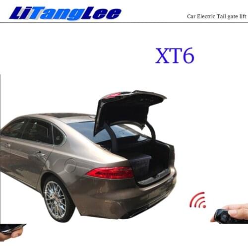 LiTangLee Car Electric Tail Gate Lift Trunk Rear Door Assist System For Cadillac XT6 2019~2020 Original Car key Remote Control